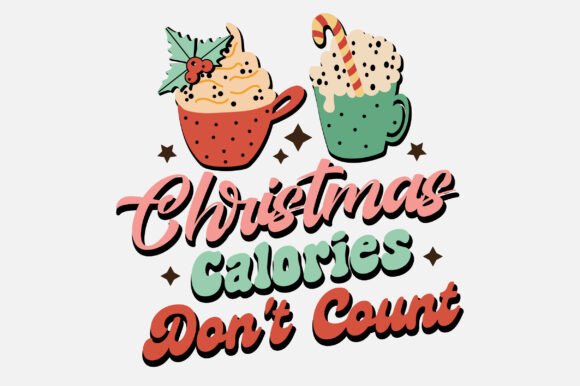 Christmas Calories Don't Count Retro Design Review