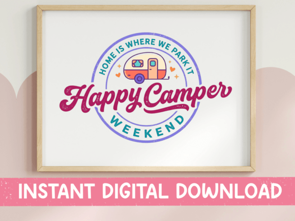 Happy Camper Weekend RV Badge SVG Review