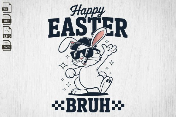 Happy Easter Bruh Retro Easter Bunny Review