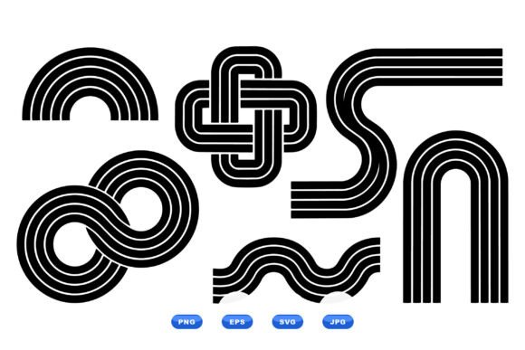 Retro Geometric Line Art Shapes Embroidery Review