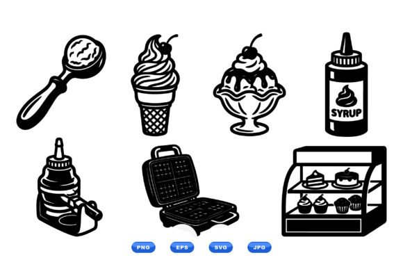 Retro Ice Cream Clipart Set: A Designer’s Embroidery Review