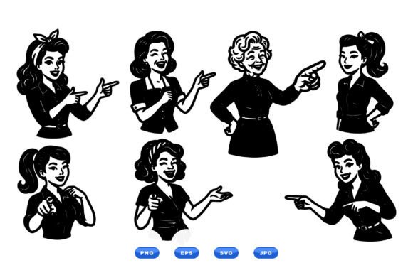 Retro Pinup Woman Clipart Pack Review
