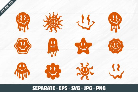 Retro Psychedelic Melting Smiling Face Review