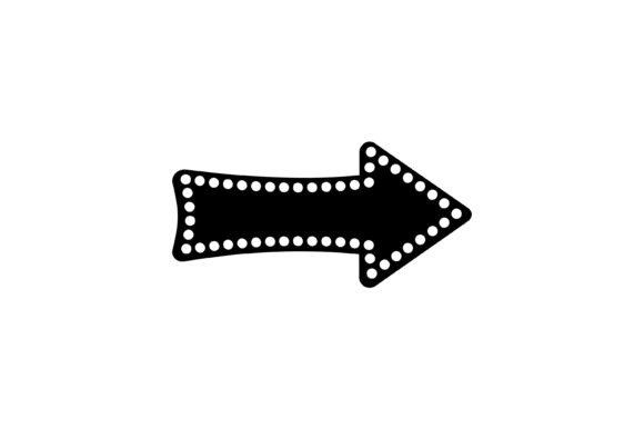 Review: Retro Dotted Right Arrow Icon for Embroidery